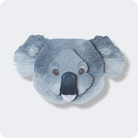 Koala en feutrine