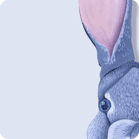 Lapin en feutrine